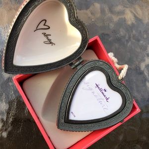 XL Keepsake Locket or Ornament Red Enamel Beautiful